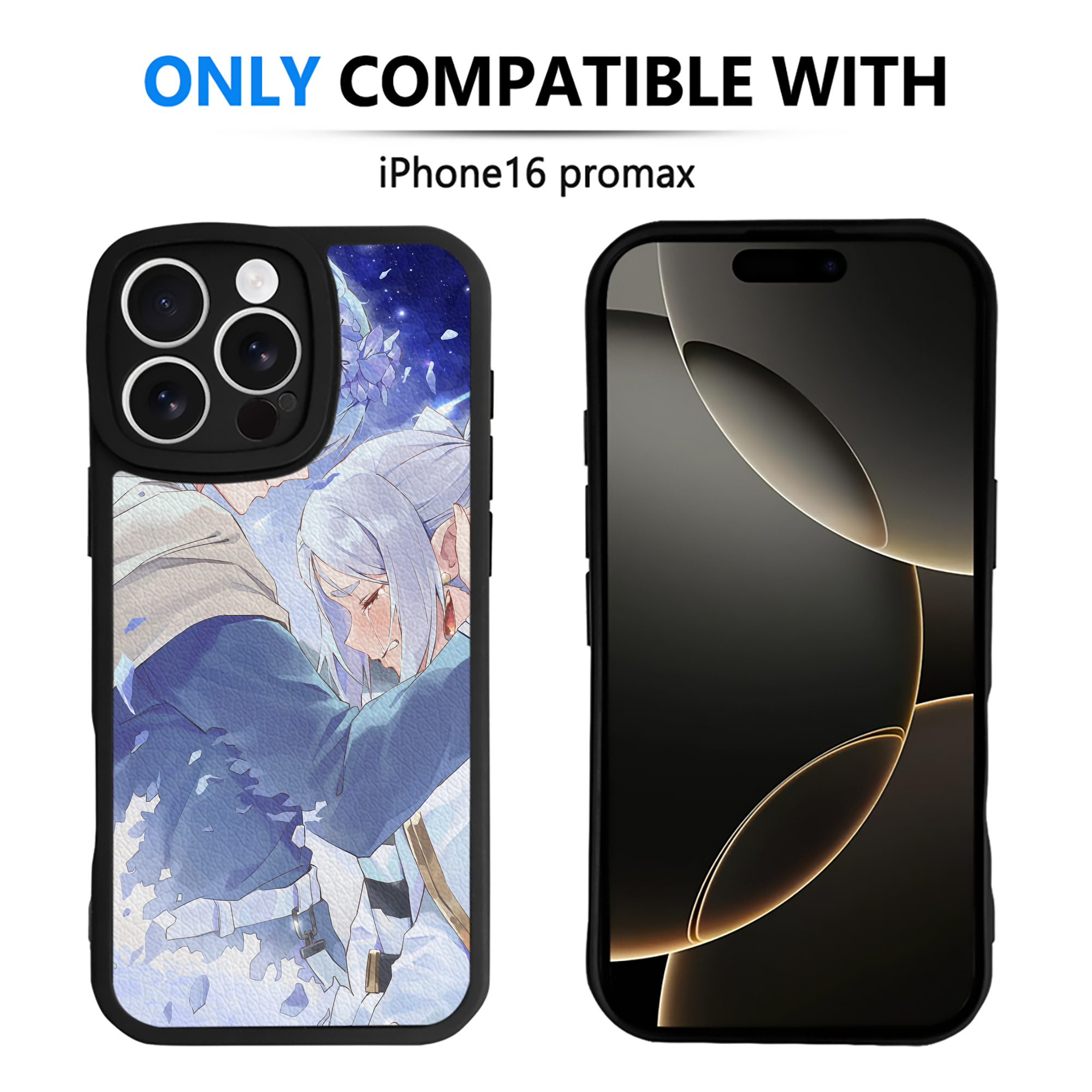 （画像用） 葬送のフリーレン Frieren 【iPhone 16シリーズ対応】シリコンスマホケース（レザー調） 材質：シリコン